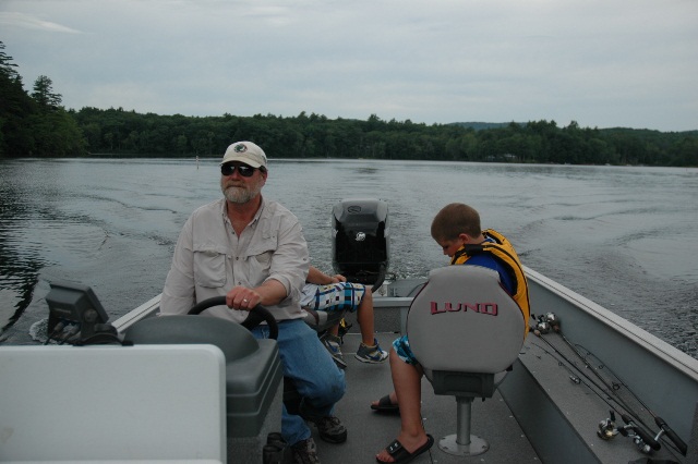 Don running the boat